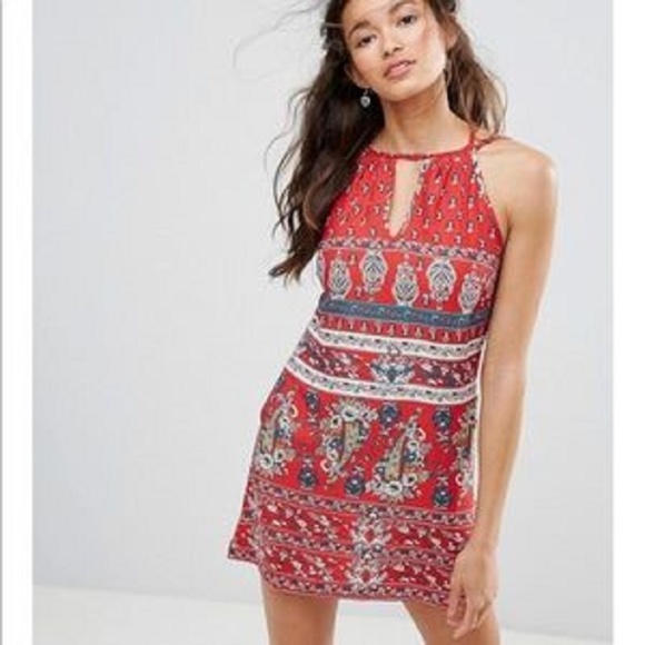 Band of Gypsies Dresses & Skirts - Band of Gypsies High Neck Crochet Festival Dress